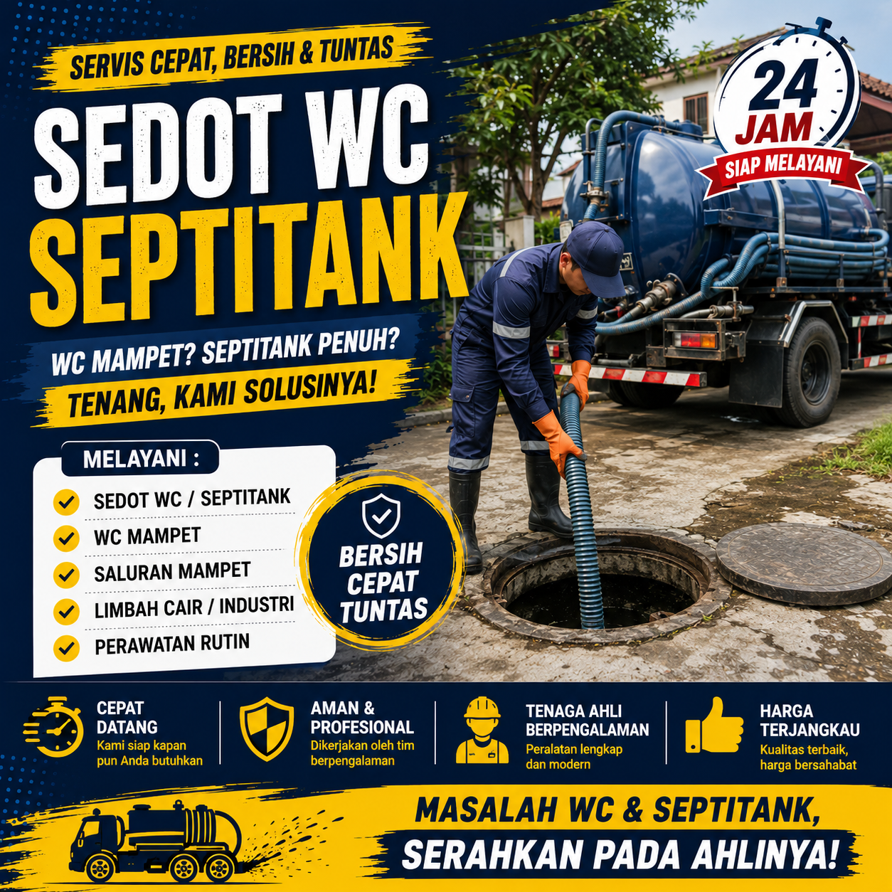 Sedot WC/Septitank - Sedot WC Raja Pamulang